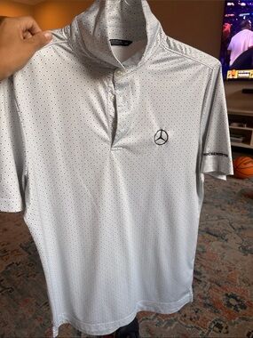 Men’s White Performance Polo